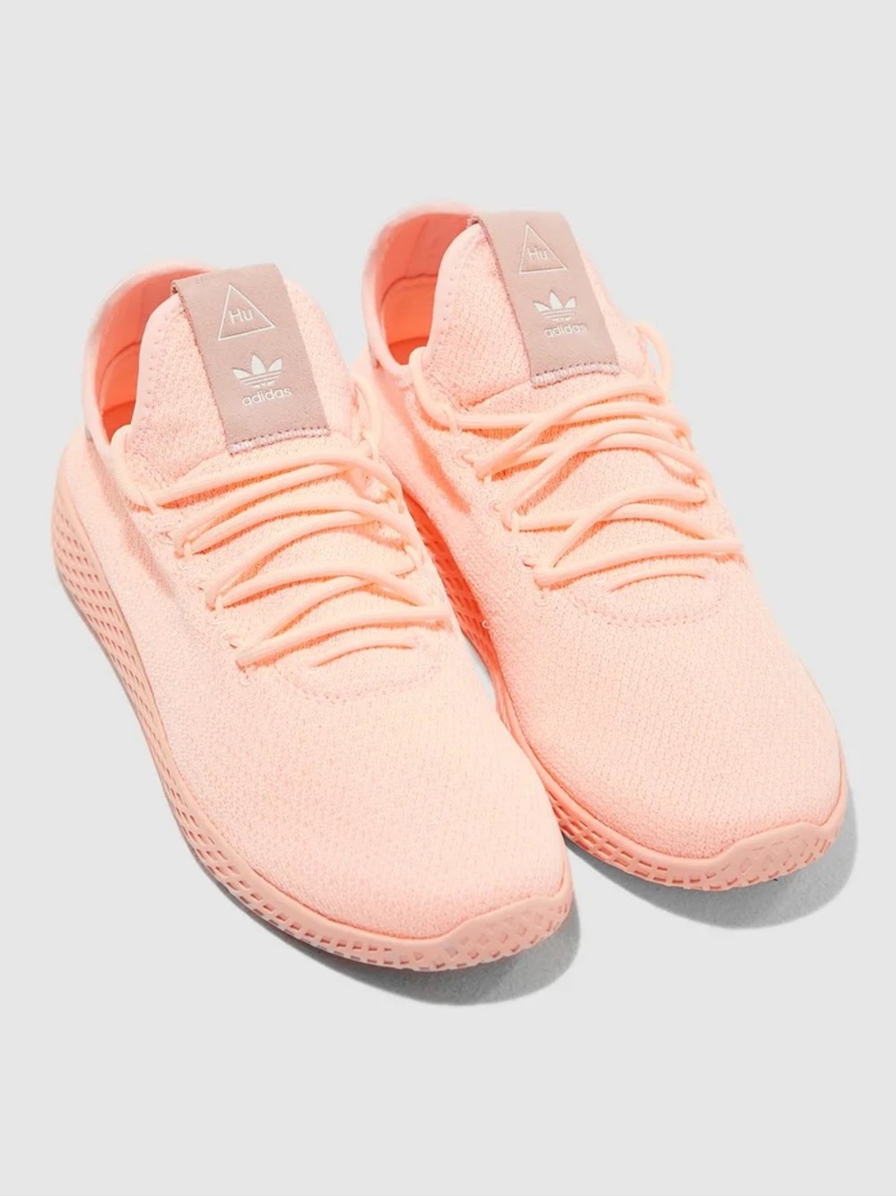 Adidas Coral Pink Pharrell Williams Collectible Tennis Hu Sneakers - W 9 / M 7.5